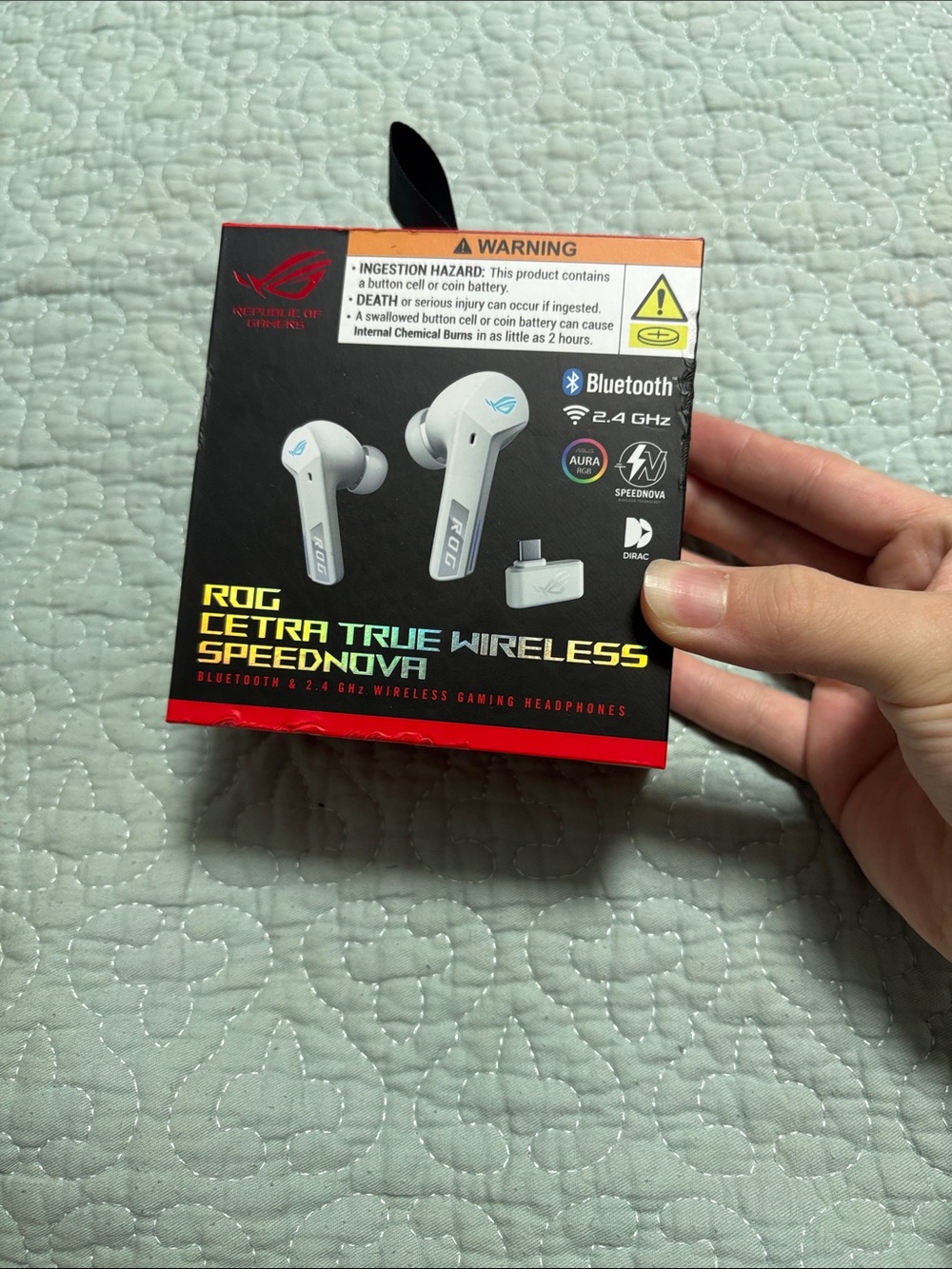 ROG Cetra True Wireless SpeedNova Earbuds - White